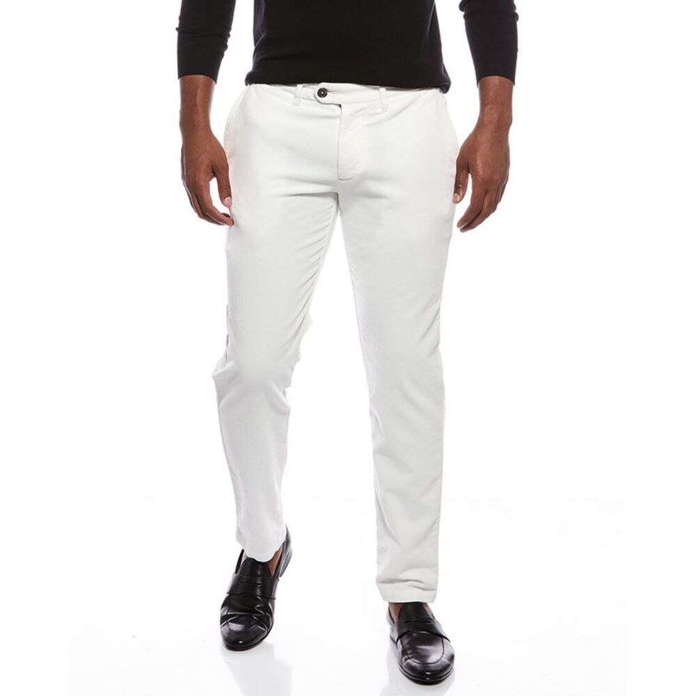 Isaia Mens Trouser, White